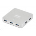 iTec USB 3.0 Rozbočovač 7-portový kovový s napájacím adaptérom