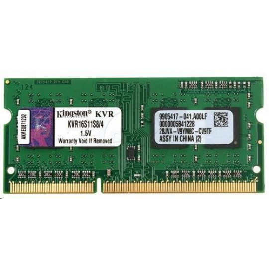 SODIMM DDR3 4GB 1600MHz CL11 SR X8, KINGSTON ValueRAM