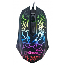 C-TECH Herná myš Tychon (GM-03P), na bežné hranie, herná, 7-farebné podsvietenie, 3200DPI, USB C-TECH Herná myš Tychon (GM-03P), na bežné hranie, herná, 7-farebné podsvietenie, 3200DPI, USB