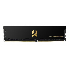 DDR4 8GB 3600MHz CL17 DR GOODRAM IRDM PRO DIMM, čierna/zlatá DDR4 8GB 3600MHz CL17 DR GOODRAM IRDM PRO DIMM, čierna/zlatá