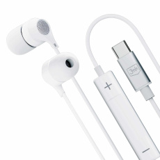 3mk sluchátka - Wired Earphones USB-C, bílá 3mk sluchátka - Wired Earphones USB-C, bílá
