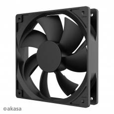 Ventilátor AKASA Smart Black, 12cm ventilátor, HD ložisko Ventilátor AKASA Smart Black, 12cm ventilátor, HD ložisko