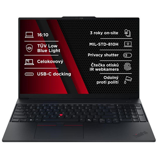 LENOVO NTB ThinkPad E16 AMD G3 - Ryzen5 220,16" WUXGA,16GB,512SSD,FHD+IRcam,W11P LENOVO NTB ThinkPad E16 AMD G3 - Ryzen5 220,16" WUXGA,16GB,512SSD,FHD+IRcam,W11P
