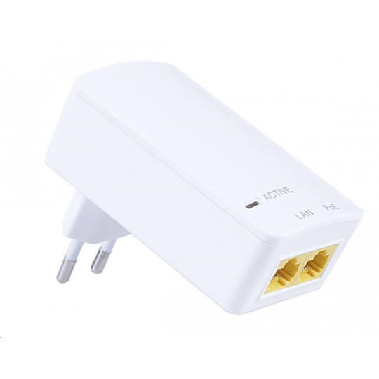 MaxLink PI15S aktívny gigabitový injektor PoE, 802.3af, 15W (48V, 0.32A)