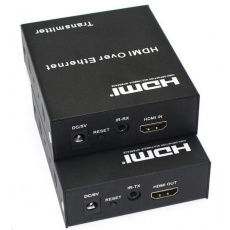PREMIUMCORD HDMI extender do 120 m, cez IP, jeden vysielač na viac prijímačov PREMIUMCORD HDMI extender do 120 m, cez IP, jeden vysielač na viac prijímačov
