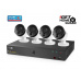 iGET HOMEGUARD HGNVK85304 PoE kamerový systém s detekciou pohybu SMART, 8-kanálový FullHD NVR + 4x FullHD vonkajšia kamera