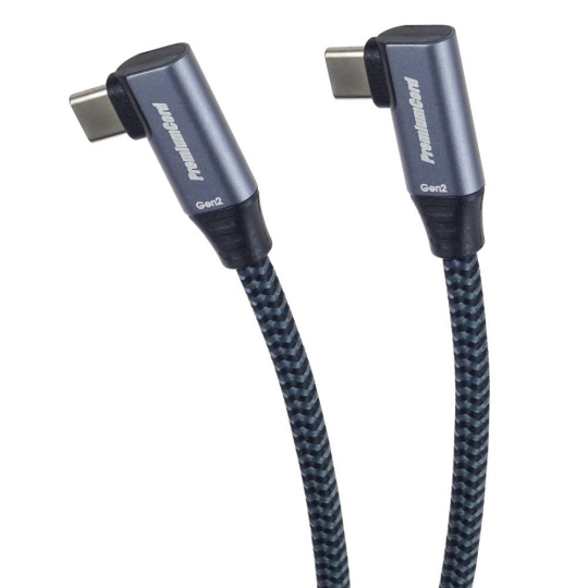 BAZAR - PremiumCord USB-C 2x zahnutý kabel (USB 3.2 GEN 2x2, 5A,100W, 20Gbit/s)bavlněný oplet, délka:0,5m Náhradní obal BAZAR - PremiumCord USB-C 2x zahnutý kabel (USB 3.2 GEN 2x2, 5A,100W, 20Gbit/s)bavlněný oplet, délka:0,5m Náhradní obal