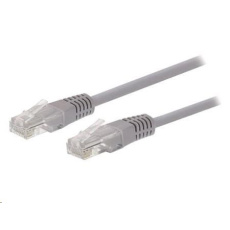 C-TECH patchcord Cat5e, UTP, sivý, 40 m