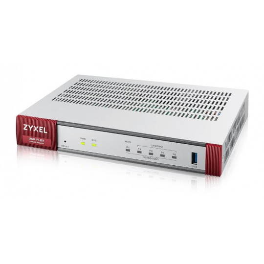 Firewall Zyxel USGFLEX50, 1x gigabitová WAN, 4x gigabitová LAN/DMZ, 1x USB, IPSec, SSL VPN