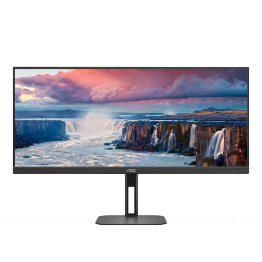 BAZAR - AOC MT VA LCD WLED 34" U34V5C/BK - VA panel, 3440x1440, HDMI, DP, USB, USB-C, nast vyska, repro - rozbaleno