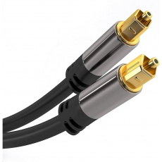 Kábel PremiumCord Toslink M/M, 6 mm, 1 m, čierny Kábel PremiumCord Toslink M/M, 6 mm, 1 m, čierny