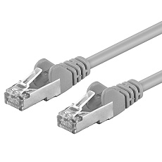 Premiumcord Patch kabel CAT 6a S-FTP,RJ45-RJ45,LSOH, AWG 26/7 5m šedá