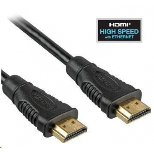 PREMIUMCORD HDMI kábel 5 m High Speed + Ethernet (v1.4), pozlátené konektory