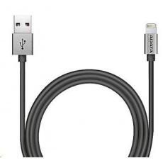 ADATA Sync & Charge Lightning kabel - USB A 2.0, 100cm, hliníková, titan ADATA Sync & Charge Lightning kabel - USB A 2.0, 100cm, hliníková, titan