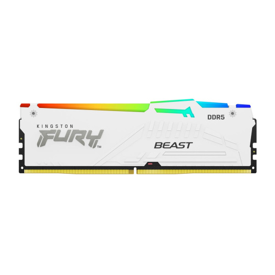 KINGSTON DIMM DDR5 16GB 6800MT/s CL34 Non-ECC FURY Beast RGB EXPO, Bílá