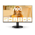 AOC MT IPS LCD WLED 27" Q27B3CF2 - IPS panel, 100Hz, 2560x1440, HDMI, USB-C, USB 3.2, repro, nast. vyska