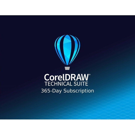 CorelDRAW Technical Suite 365-dňové predplatné. (Single) EN/DE/FR/ES/BR/IT/CZ/PL/NL