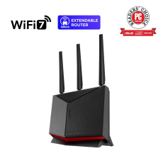ASUS Router RT-BE86U, Herní WiFi7 Router, AiMesh, 2xWAN, 3xLAN, 1xUSB 3.2 ASUS Router RT-BE86U, Herní WiFi7 Router, AiMesh, 2xWAN, 3xLAN, 1xUSB 3.2