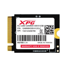 ADATA SSD 512GB XPG GAMMIX S55, PCIe Gen4x4, M.2 2230, (R:5000/ W:3000MB/s) ADATA SSD 512GB XPG GAMMIX S55, PCIe Gen4x4, M.2 2230, (R:5000/ W:3000MB/s)
