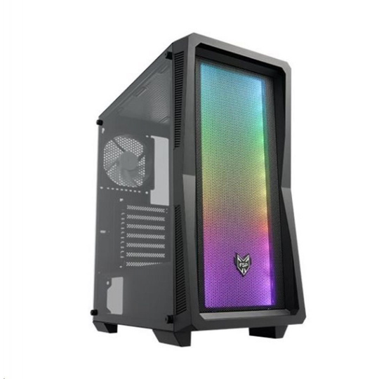 Fortron Midi Tower CMT212A Black, A.RGB svetelná lišta