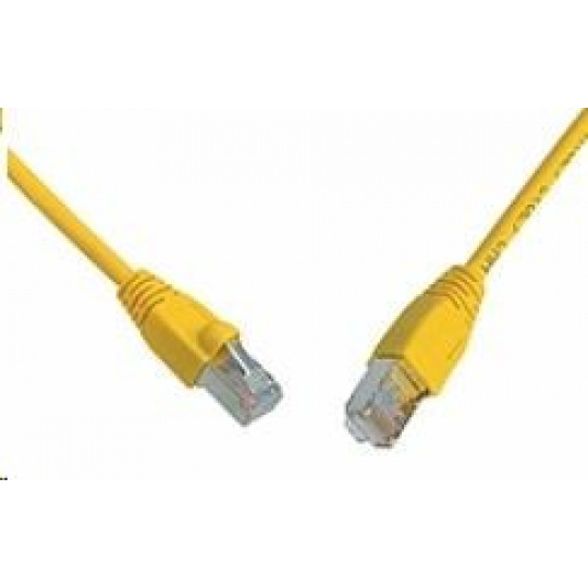 Solarix Patch kábel CAT6 SFTP PVC 2m žltý odolný proti zachytávaniu C6-315YE-2MB