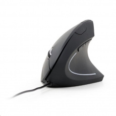 Myš GEMBIRD MUS-ERGO-01, drôtová, optická, vertikálna, 1200-3200 dpi, USB, čierna Myš GEMBIRD MUS-ERGO-01, drôtová, optická, vertikálna, 1200-3200 dpi, USB, čierna