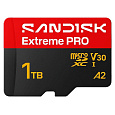 SanDisk micro SDXC Extreme PRO 1TB UHS-I U3 (250R/170W MB/s, UHS-I U3 V30) + adaptér
