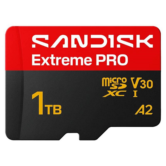 SanDisk micro SDXC Extreme PRO 1TB UHS-I U3 (250R/170W MB/s, UHS-I U3 V30) + adaptér