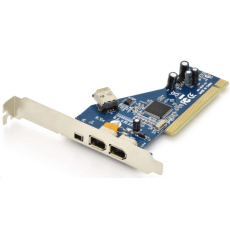 DIGITUS IEEE 1394a Interface Card, PCI, 4 Port2x6-Pin+1x4-Pin Extern, 1x6-Pin Intern PnP, VIA VT6306 chipset DIGITUS IEEE 1394a Interface Card, PCI, 4 Port2x6-Pin+1x4-Pin Extern, 1x6-Pin Intern PnP, VIA VT6306 chipset