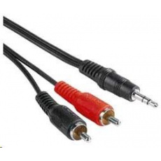 PREMIUMCORD Audio kábel 3,5 mm Jack - 2x Cinch 5 m (M/M, stereo) PREMIUMCORD Audio kábel 3,5 mm Jack - 2x Cinch 5 m (M/M, stereo)