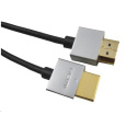 Kábel PREMIUMCORD Slim HDMI, 1 m, High Speed + Ethernet (v1.4), pozlátené konektory