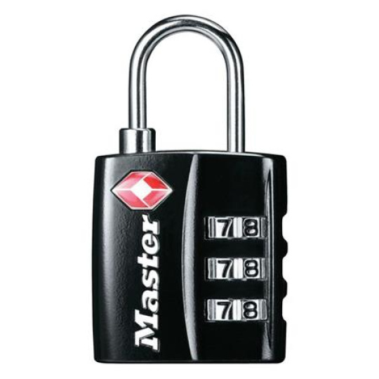 Master Lock Visací kombinační zámek  TSA 4680EURDBLK