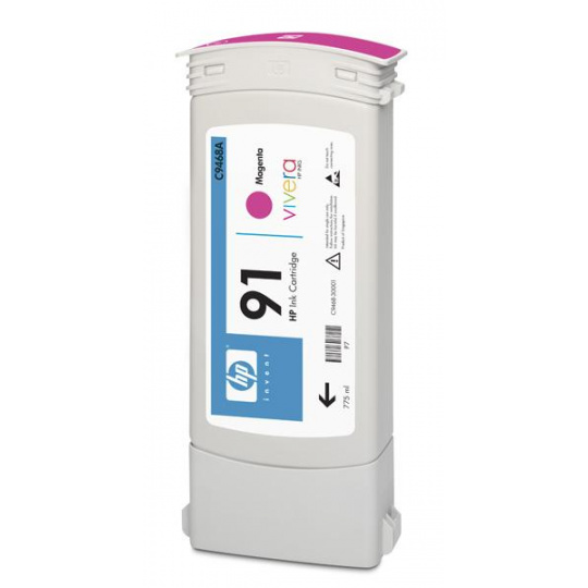 Atramentový vozík HP 91 Magenta DJ, 775 ml, C9468A