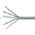 UTP kabel PlanetElite, Cat6, drát, PVC, šedý, 305m