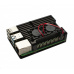 Chladiaca súprava s ventilátormi pre Raspberry Pi 4B, čierna