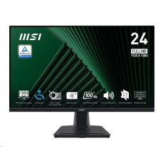 MSI LCD PRO MP245G, 23.8" 1920x1080, IPS, 100Hz, 4ms, VESA 100x100mm, N/A, Black