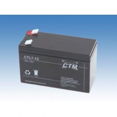 Batéria - CTM CTL 12-7 (12V/7Ah - Faston 250), životnosť 10-12 rokov Batéria - CTM CTL 12-7 (12V/7Ah - Faston 250), životnosť 10-12 rokov