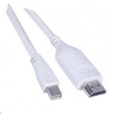 Kábel PREMIUMCORD Mini DisplayPort - HDMI 2 m, biely