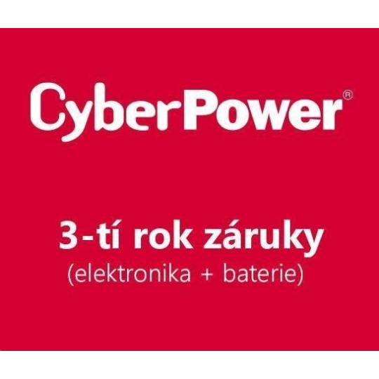 CyberPower 3-tí rok záruky pro BR1000ELCD, BR1000ELCD-FR