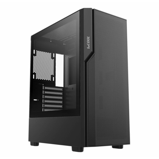 1stCOOL skříň GAMER 5, Mid tower, AU, USB 3.0, USB-C, bez zdroje, černá