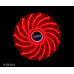 AKASA ventilátor Vegas 120x120x25mm, 1200RPM podsvietený, 15xLED, červený