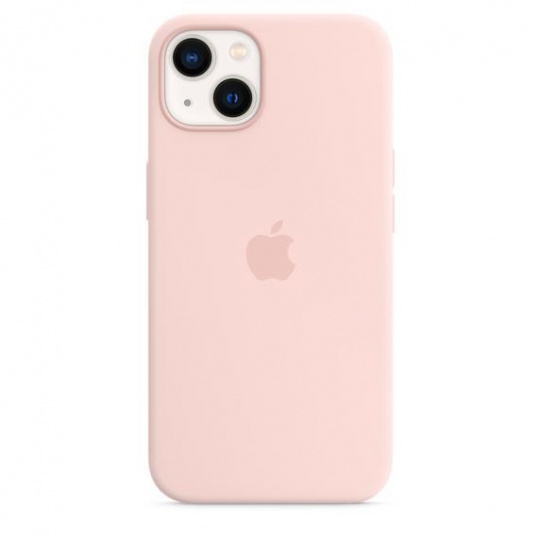 APPLE iPhone 13 Silikónové puzdro s MagSafe - kriedovo ružové