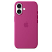 APPLE iPhone 16 Silicone Case with MagSafe - Fuchsia