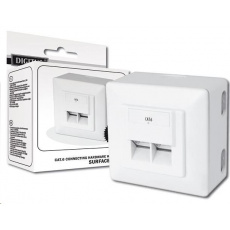 Zásuvka 2xRJ45 pre sadrokartón, STP Cat6 Zásuvka 2xRJ45 pre sadrokartón, STP Cat6