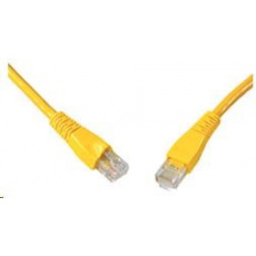 Solarix Patch kábel CAT5E UTP PVC 2m žltý odolný proti zaseknutiu C5E-114YE-2MB