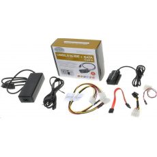 PREMIUMCORD USB 2.0 - adaptér IDE + SATA s káblom a prídavným napájaním PREMIUMCORD USB 2.0 - adaptér IDE + SATA s káblom a prídavným napájaním