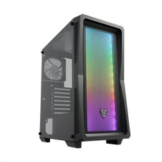 Fortron Midi Tower CMT212A Black, A.RGB svetelná lišta Fortron Midi Tower CMT212A Black, A.RGB svetelná lišta