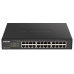 D-Link DGS-1100-24PV2 24-portový gigabitový riadený prepínač PoE, 12x PoE, rozpočet PoE 100 W, bez ventilátora