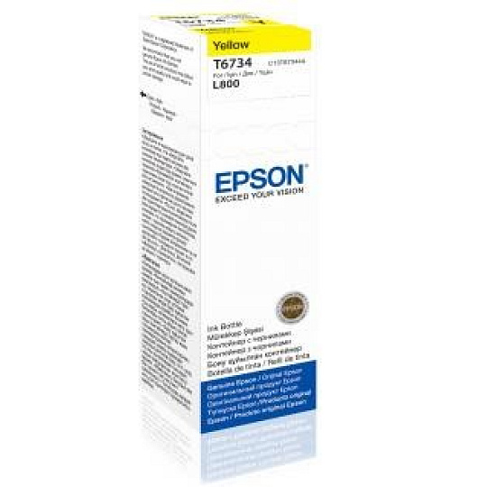 BAZAR - EPSON ink bar T6734 Yellow ink container 70ml pro L800/L1800 - Poškozený obal (Komplet) BAZAR - EPSON ink bar T6734 Yellow ink container 70ml pro L800/L1800 - Poškozený obal (Komplet)