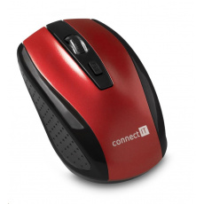 CONNECT IT Bezdrôtová optická myš, červená